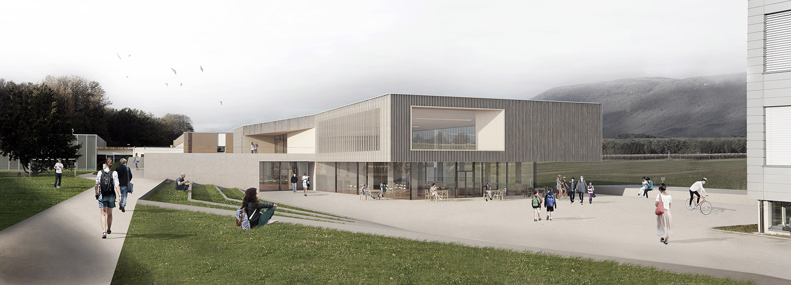 Extension of Elisabeth de Portes college / EYRE architecture